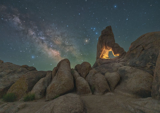 Stone and Stardust milky way photo print